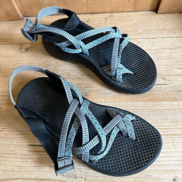 Chaco Women's Sport Hiking Beach Outdoor Strappy ZX2 Sandals Aztec Blue … - Picture 2 of 7
